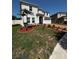 Well-maintained front yard featuring fresh mulch and beautiful landscaping at 4804 Marcos Cir, Kissimmee, FL 34758