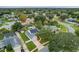 A serene aerial view of a quiet, tree-lined neighborhood with well-kept homes at 483 Stillwater Dr, Oviedo, FL 32765