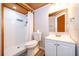 Bright bathroom with white tiled shower, white vanity with ample storage, and updated fixtures at 502 Engel Dr, Orlando, FL 32807