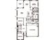 Detailed floor plan highlighting the layout of the bedrooms, bathrooms, kitchen, and living spaces at 5306 Meadow Song Dr, Okahumpka, FL 34762