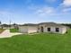 An eye-level exterior of a single-story home with a well-manicured front lawn and a two-car garage at 563 Viceroy Ct, Kissimmee, FL 34758