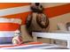 Close up on bunk beds featuring Star Wars decor, pillows, and bedding at 926 Balmoral Dr, Davenport, FL 33896