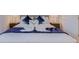 Comfortable bedroom with a bed decorated with swan-shaped towels and colorful pillows at 926 Balmoral Dr, Davenport, FL 33896