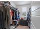 Spacious walk-in closet with wire shelving and a window at 185 E Warren Ave, Longwood, FL 32750