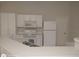 Efficient kitchen with white cabinets and appliances with a breakfast bar at 236 Rontunda Dr, Kissimmee, FL 34758