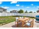Spacious backyard with patio furniture and ample room for outdoor activities at 242 Anson Dr, Kissimmee, FL 34758