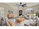 Spacious living room with large windows, neutral decor, and open floor plan at 242 Anson Dr, Kissimmee, FL 34758