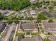 Aerial view of townhomes with parking, RV park, pool, and green space at 2614 Lodi Cir # 106, Kissimmee, FL 34746