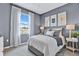 Cozy bedroom with a large window, soft bedding, and stylish decor creating a comfortable and inviting retreat at 4071 Bannock Ave, Tavares, FL 32778