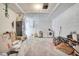 Unfinished basement area with washer and dryer hookups and block wall construction at 42 Chip Ct, Kissimmee, FL 34759