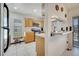 The kitchen has updated cabinets and countertops at 42 Chip Ct, Kissimmee, FL 34759