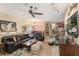 The view from the living room reveals an open-concept design connecting the living, dining, and kitchen areas at 7521 Pellham Way, Kissimmee, FL 34747