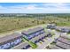 Aerial view of townhomes, showcasing the community and surrounding landscape at 12190 Plumpton Dr, Winter Garden, FL 34787