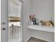 Coffee Bar with a variety of appliances by sliding door at 12190 Plumpton Dr, Winter Garden, FL 34787