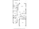 Detailed floor plan showcasing the layout of the home, including bedrooms and living areas at 1300 Island Green St, Davenport, FL 33896