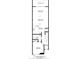 Detailed floor plan of the first floor layout including the living room, kitchen, bathroom, and bedroom at 1425 Serendipity Ln, Clermont, FL 34714