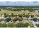 Aerial view featuring rooftops, scattered trees and landscaping, capturing the essence of community living at 3125 Samosa Hill Cir, Clermont, FL 34714