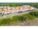 Aerial view of the community highlighting the private screened in pools at 321 Rosso Dr, Davenport, FL 33837