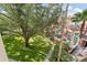 Scenic elevated view of a lawn and walkway leading to townhomes at 438 Water St # 438, Celebration, FL 34747