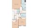 Second-story floor plan includes a Primary bedroom, two additional bedrooms, three bathrooms, and a laundry room at 14389 Lanikai Beach Dr, Orlando, FL 32827