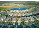 Stunning aerial view of the community with a central pond and lush landscaping at 1508 Bunker Drive Bunker, Davenport, FL 33896
