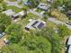 Solar panel-equipped home in a vibrant neighborhood setting, as seen from above at 1626 Gar St, St Cloud, FL 34771