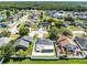 An aerial view of the property, showcasing its proximity to other homes in the neighborhood at 2454 Quail Run N Blvd, Kissimmee, FL 34744