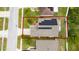 Aerial view of the property with a solar panel at 2507 Talega Dr, St Cloud, FL 34772