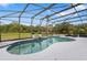 Relaxing outdoor pool area with a screened enclosure and comfortable lounge seating for sunny days at 2851 Wagon Ct, St Cloud, FL 34772