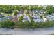 Bird's-eye view of a charming residential neighborhood featuring well-maintained homes and tree-lined streets at 3349 Schoolhouse Rd, Harmony, FL 34773