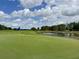An immaculate golf course provides a premier amenity for community residents at 3349 Schoolhouse Rd, Harmony, FL 34773