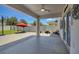Spacious covered back patio is perfect for entertaining and relaxing with a view of the backyard at 3400 Mt Vernon Way, Kissimmee, FL 34741