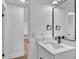 Contemporary bathroom with vanity, mirror, and new modern fixtures at 5627 Marvell Ave, Orlando, FL 32839