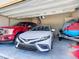 Spacious two-car garage with ample room for vehicles and storage at 591 Lake Smart Blvd, Winter Haven, FL 33881