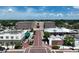 City hall aerial view featuring brick streets and historical district buildings at 621 Rebecca Dr, St Cloud, FL 34769