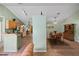Open-concept kitchen and dining area with coordinated decor and ample natural light at 621 Rebecca Dr, St Cloud, FL 34769