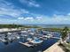 Scenic marina view featuring multiple boats docked on a sunny day with blue sky at 621 Rebecca Dr, St Cloud, FL 34769