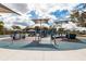 Community playground featuring accessible play equipment with sunshades, providing a fun environment for everyone at 621 Rebecca Dr, St Cloud, FL 34769