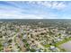 Neighborhood aerial view showcasing neat streets, green trees and landscaping, and well-maintained homes under a partly cloudy sky at 1436 Nolton Way, Orlando, FL 32822