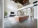 Staged living room features soaring ceilings, hardwood floors, and ample space for entertaining at 15121 Pendio Dr, Montverde, FL 34756