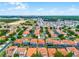 Aerial view of community with mature trees and landscaping at 16614 Lazy Breeze Loop, Clermont, FL 34714