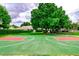 Well-maintained community basketball court, surrounded by lush greenery, offers a great space for recreation and exercise at 2312 Twickingham Ct, Clermont, FL 34711