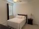 Cozy bedroom with a comfortable bed and bedside table, perfect for rest and relaxation at 2495 Palm Tree Dr, Kissimmee, FL 34759