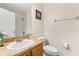 Bathroom features a large vanity, a toilet, and a glass-enclosed shower at 2616 Marg Ln, Kissimmee, FL 34758