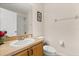 Clean bathroom showcasing sink vanity, toilet, and shower for comfortable living at 2616 Marg Ln, Kissimmee, FL 34758