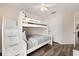 The bedroom has a bunk bed and a door at 2616 Marg Ln, Kissimmee, FL 34758