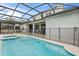 Sparkling screened-in pool and spa, creating a private backyard oasis for relaxation and enjoyment at 2616 Marg Ln, Kissimmee, FL 34758