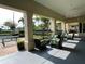 Comfortable seating area with an outdoor ceiling fan at 4008 San Gallo Dr # 106, Kissimmee, FL 34741