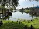 Pond featuring waterside docks and a fountain at 4008 San Gallo Dr # 106, Kissimmee, FL 34741
