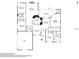 Detailed floor plan of a single-Gathering home featuring four bedrooms, multiple living areas, and an attached garage at 7222 Stanford Dr, Lakeland, FL 33809